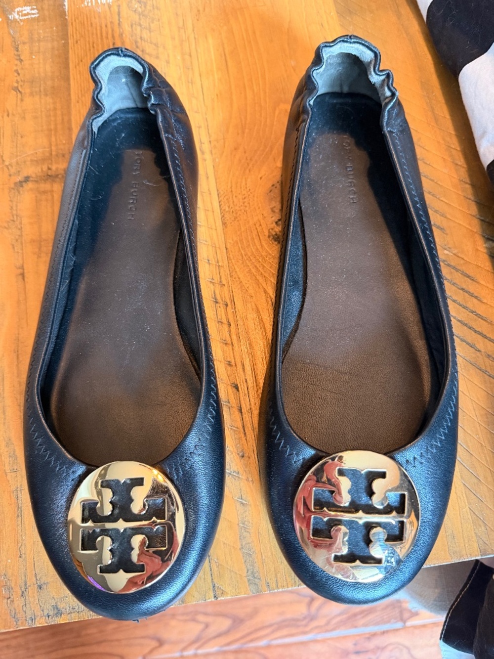 Tory Burch Black Travel Ballet Flat